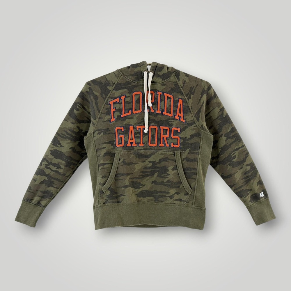 Florida Gators Hoodie Mens XS Green Camo Tailgate NCAA Football Pullover